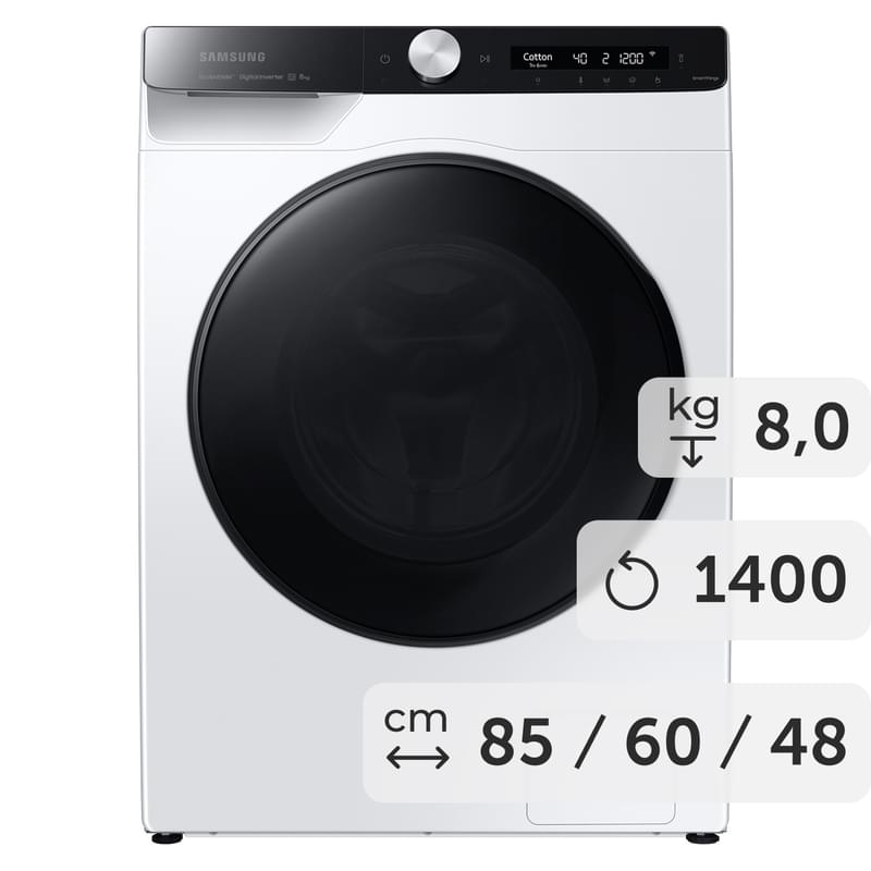 Стиральная машина Samsung WW80AG6L28BELD - фото #0, Technodom.kz