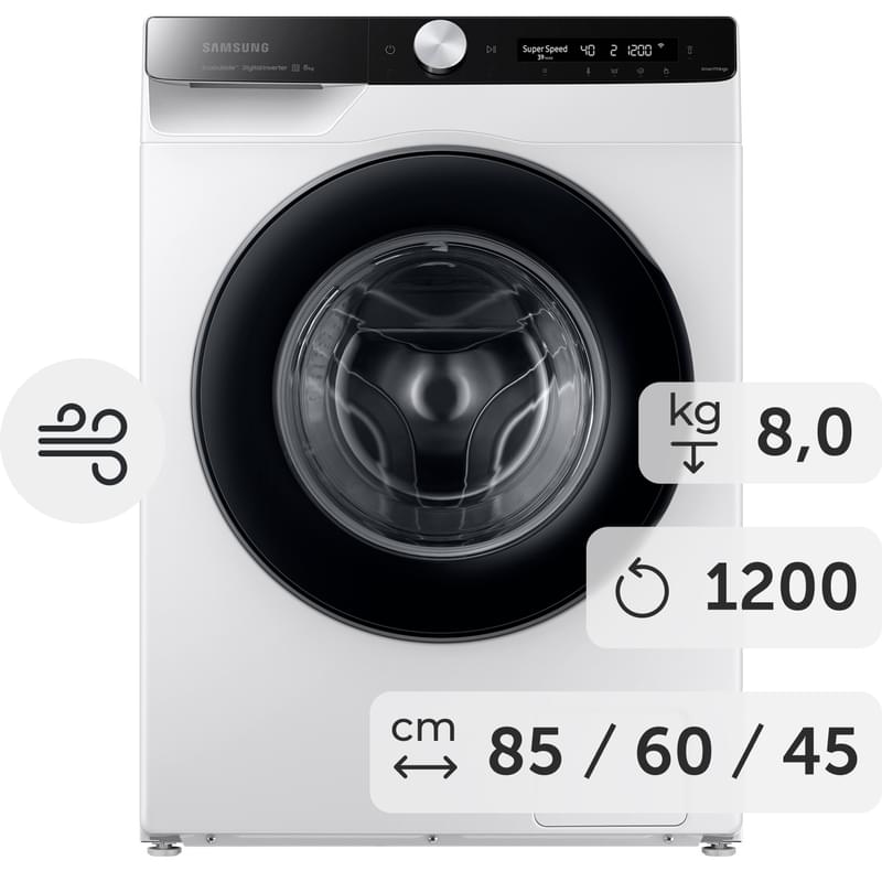 Стиральная машина Samsung WW80AG6S28AELD - фото #0, Technodom.kz
