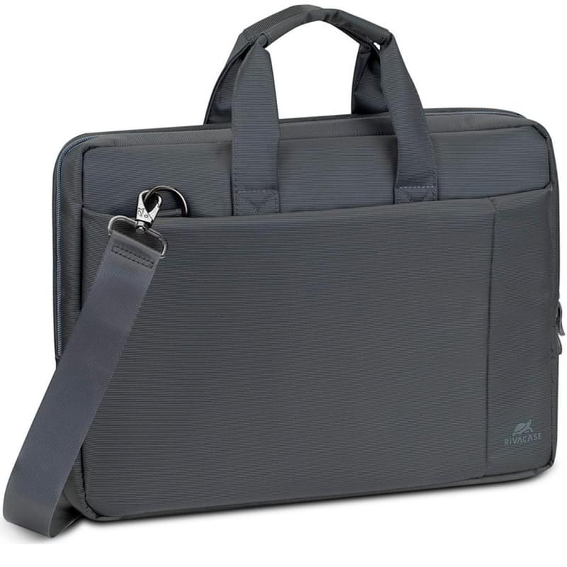 Сумка для ноутбука 15,6" Riva 8231, Grey - фото #0, Technodom.kz