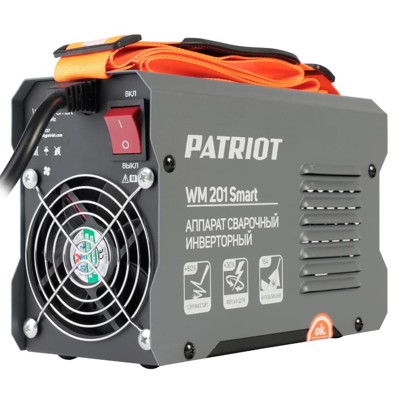 Сварочный аппарат инверторный PATRIOT WM 201 Smart MMA (605302137) - фото #3, Technodom.kz Сварочный аппарат инверторный PATRIOT WM 201 Smart MMA (605302137) - фото #3, Technodom.kz