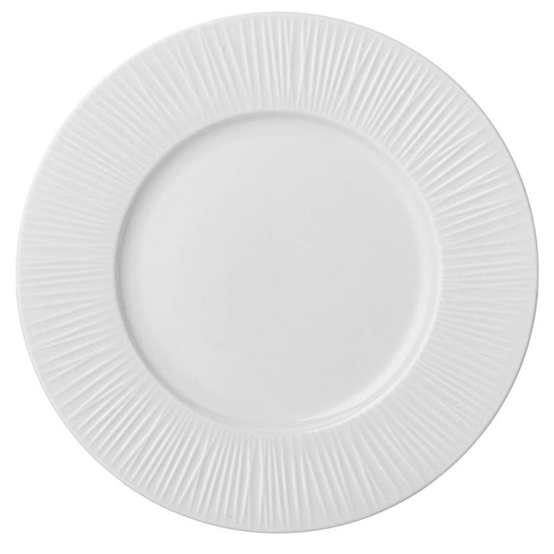 RRC RRC000016 Фарфордан жасалған тамақ ішетін ақ тәрелкесі Адела 26,5см - фото #0, Technodom.kz