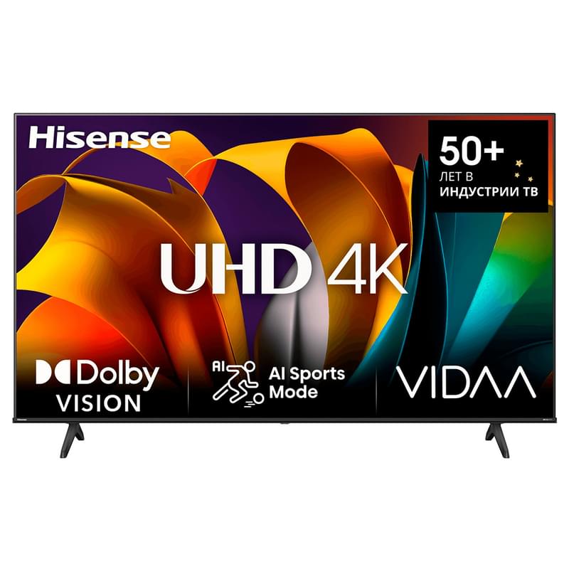 Телевизор Hisense 43" 43A6N UHD Smart Black - фото #0, Technodom.kz