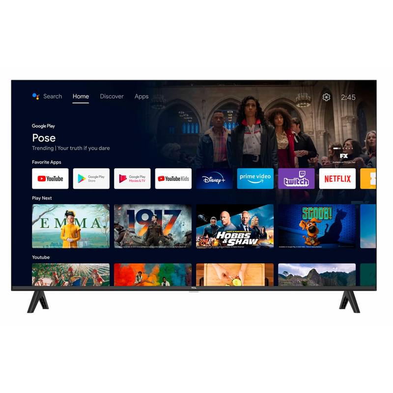 Телевизор TCL 40'' 40S5400A FHD Android Black - фото #3, Technodom.kz