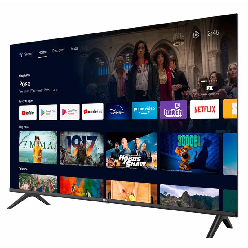 Телевизор TCL 40'' 40S5400A FHD Android Black - фото #5, Technodom.kz