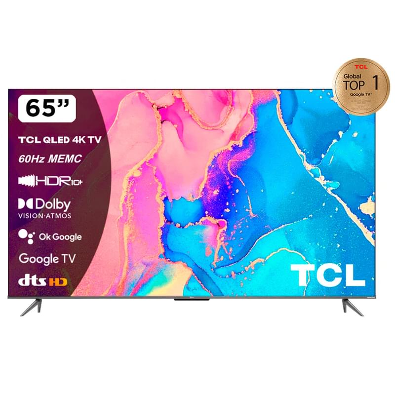 Телевизор TCL 65'' 65C635 QLED UHD Android Black (4K) - фото #0, Technodom.kz
