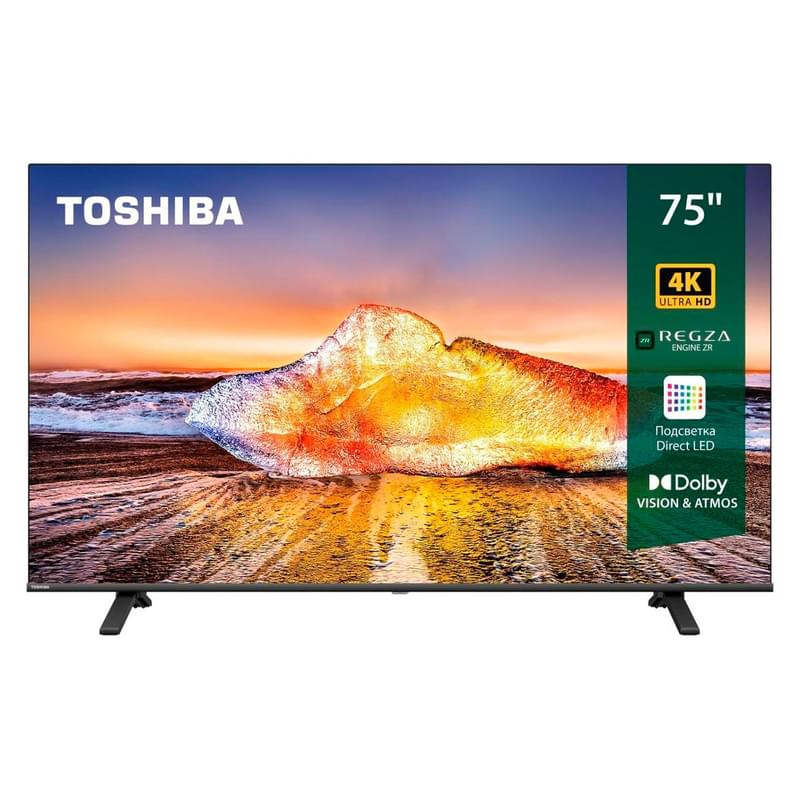 Телевизор Toshiba 75" 75C350ME UHD Smart Black - фото #0, Technodom.kz