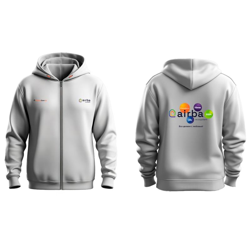 Airba ECO System Zip жемпір, сұр (4XL) - фото #0, Technodom.kz