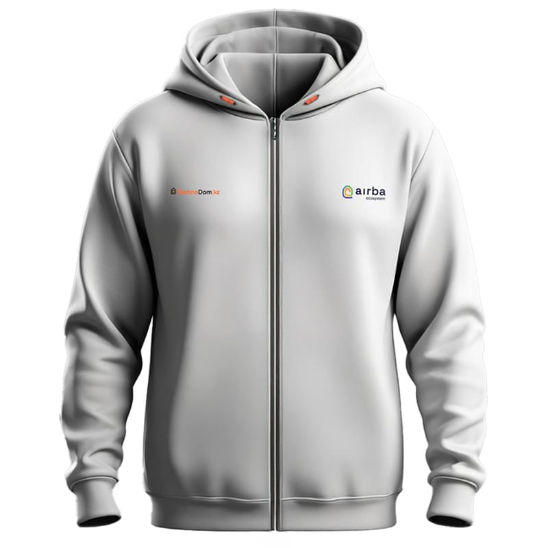 Толстовка с молнией Airba ECO System, Серый (5XL) - фото #1, Technodom.kz