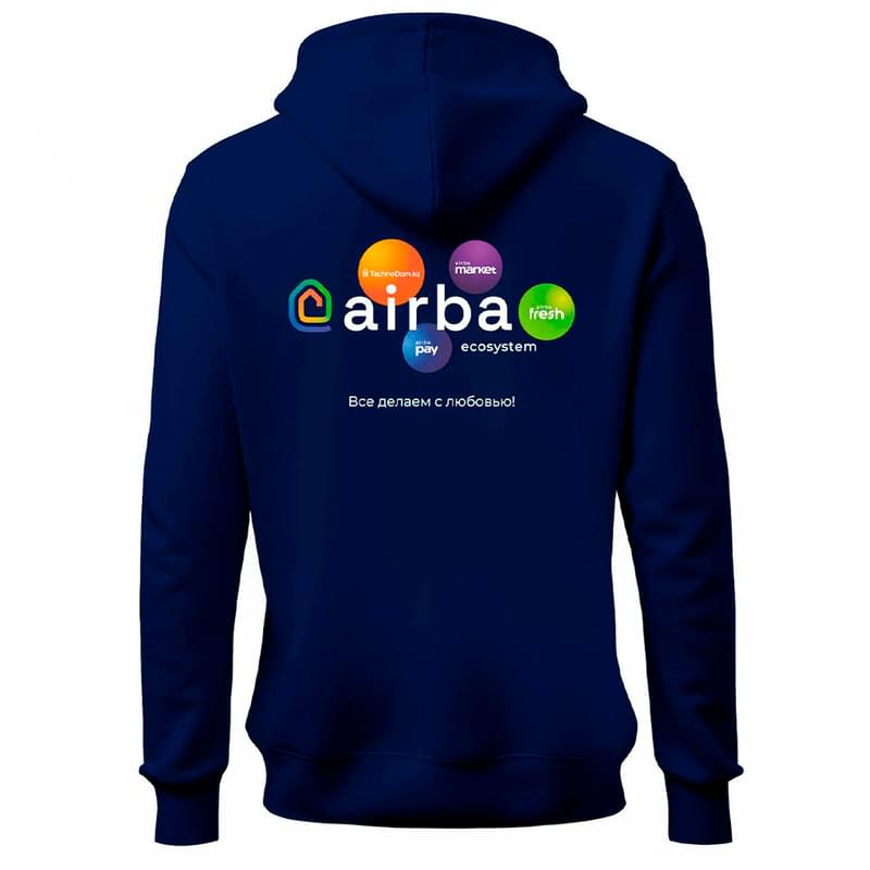 Толстовка с молнией Airba ECO System, Синий (S) - фото #2, Technodom.kz