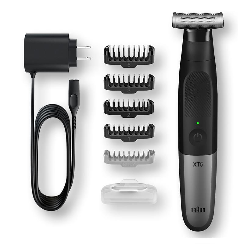 Braun XT5100 Series X сақал-мұрт пен денеге арналған гибридті триммері, 5 саптама, күміс түсті - фото #9, Technodom.kz