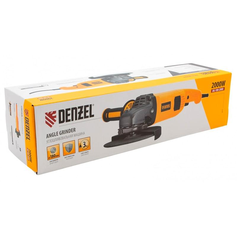 Denzel AG180-2000 бұрышажарлағыш машинасы, 2000 Вт, 180 мм, желілік (26912M) - фото #13, Technodom.kz