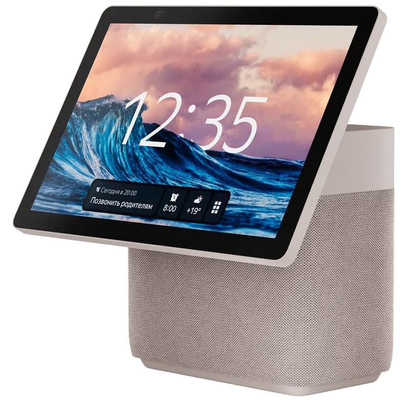 Умная колонка Яндекс Станция Дуо Макс с Zigbee, Бежевая (YNDX-00055BIE) - фото #1, Technodom.kz