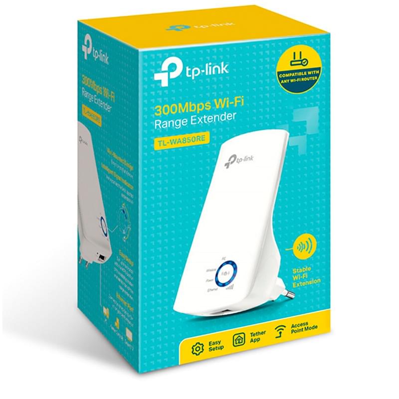 Усилитель Wifi сигнала, TP-Link TL-WA850RE, 300 Mbps (TL-WA850RE) - фото #4, Technodom.kz
