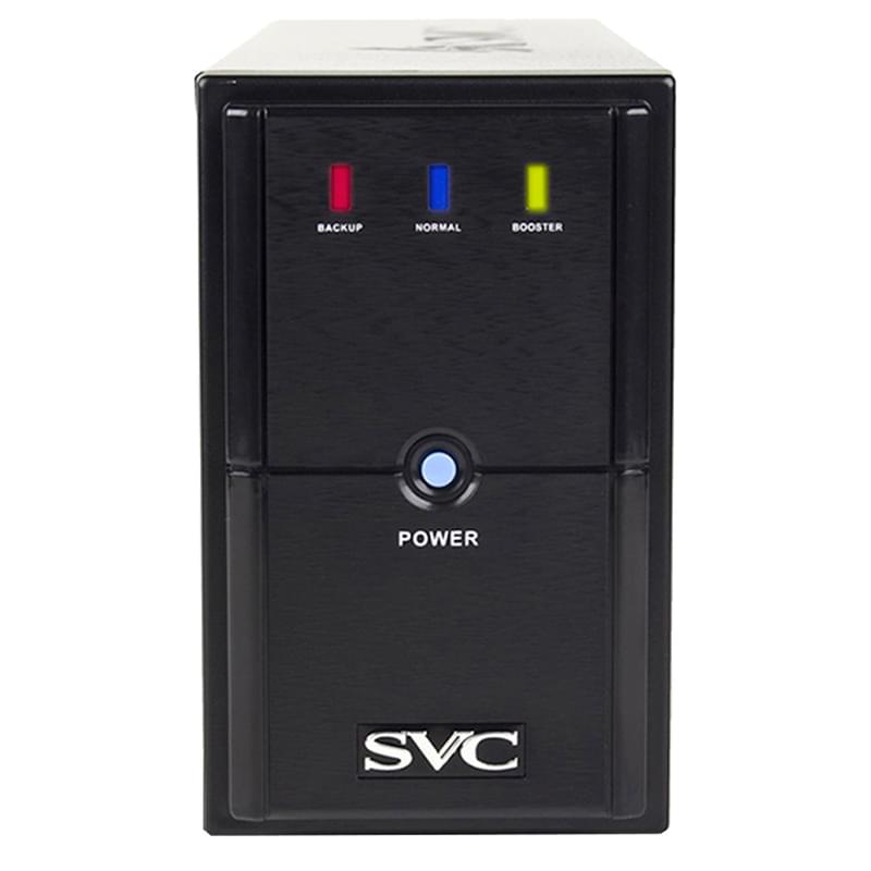 ИБП SVC, 650VA/390W, AVR:165-275В, 2Schuko, Black (V-650-L) - фото #1, Technodom.kz