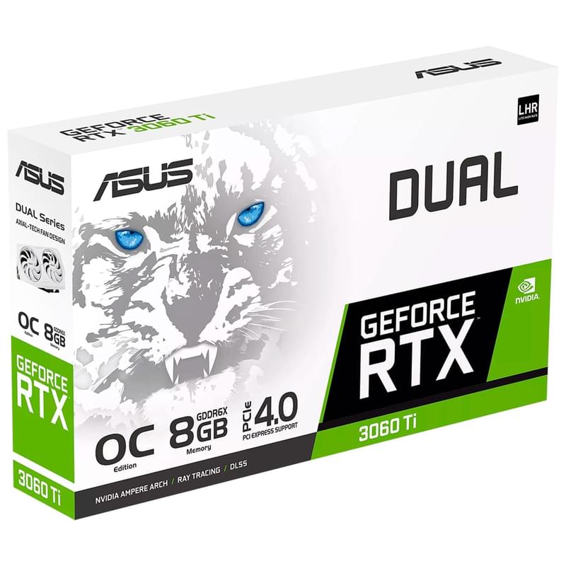Видеокарта Asus Dual RTX 3060Ti White OC Edition 8GB 256bit/G6X (HDMI+3DP) - фото #10, Technodom.kz