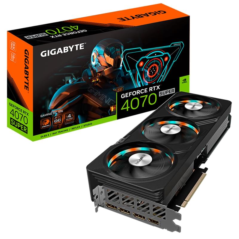 Видеокарта Gigabyte RTX 4070 SUPER GAMING OC 12GB 192bit/G6X (HDMI+3DP)(GV-N407SGAMING OC-12GD) - фото #7, Technodom.kz