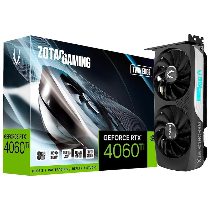 Видеокарта ZOTAC Gaming RTX 4060Ti Twin Edge 8GB 128bit/G6X (HDMI+3DP)(ZT-D40610E-10M) - фото #5, Technodom.kz Видеокарта ZOTAC Gaming RTX 4060Ti Twin Edge 8GB 128bit/G6X (HDMI+3DP)(ZT-D40610E-10M) - фото #5, Technodom.kz