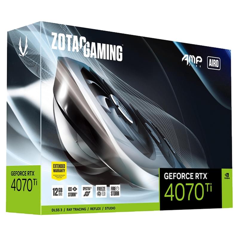 Видеокарта ZOTAC Gaming RTX 4070Ti AMP Airo 12GB 192bit/G6X (HDMI+3DP)(ZT-D40710F-10P) - фото #5, Technodom.kz Видеокарта ZOTAC Gaming RTX 4070Ti AMP Airo 12GB 192bit/G6X (HDMI+3DP)(ZT-D40710F-10P) - фото #5, Technodom.kz