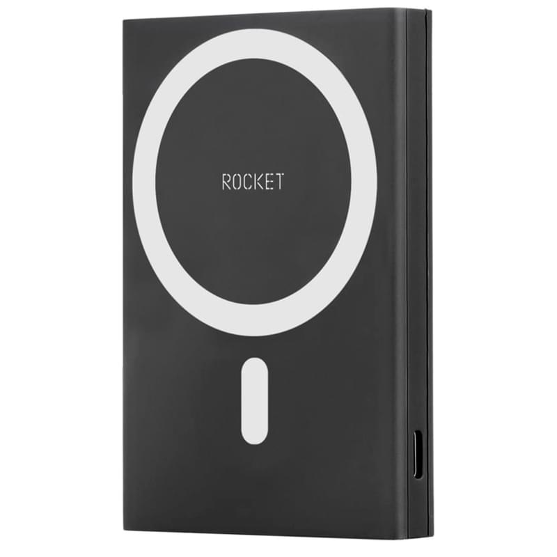 Внешний аккумулятор ROCKET HOLD, PD20W 5000mAh, MagSafe, black (RPB501BL5000-CLM) - фото #0, Technodom.kz
