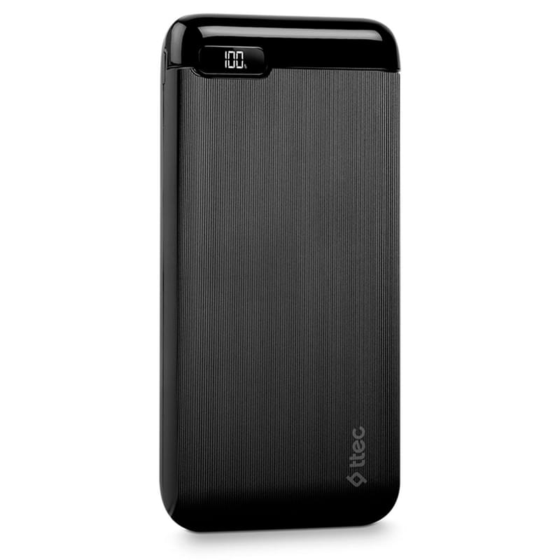 Внешний аккумулятор TTEC PowerSlim LCD 10000 mAh, Black (2BB183S) - фото #1, Technodom.kz