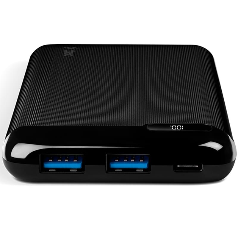 Внешний аккумулятор TTEC PowerSlim Pro LCD PD 10000 mAh, with USB-C Input/output, Black (2BB185S) - фото #2, Technodom.kz