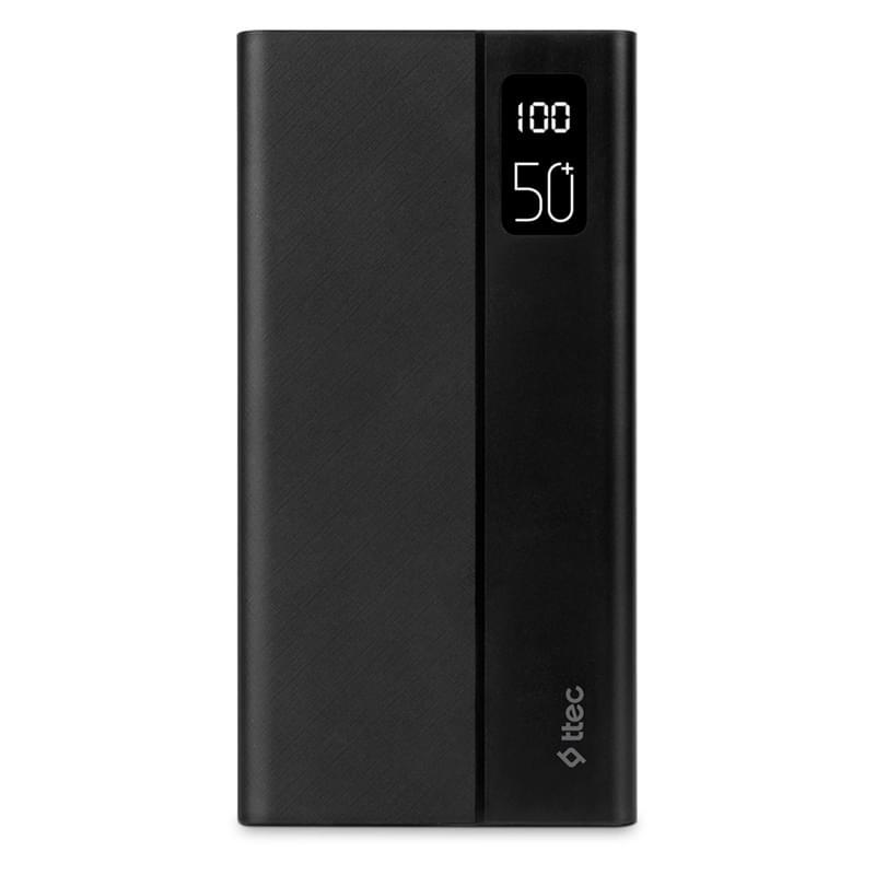 Внешний аккумулятор TTEC ReCharger Mega LCD 50 000 мАч PD 20Вт, Black (2BB197S) - фото #0, Technodom.kz