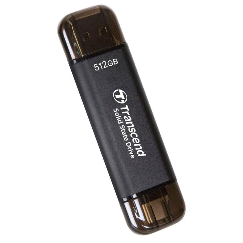 Внешний SSD 512 GB , USB 10Gbps, Type C/A ESD310C Transcend (TS512GESD310C) - фото #1, Technodom.kz