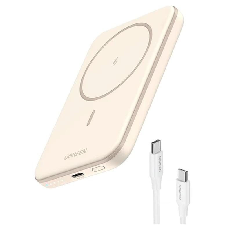 UGREEN Сыртқы аккумулятор 5000mAh 15W 1*USB-C Mini Magnetic Wireless  Power Bank (25207) - фото #0, Technodom.kz