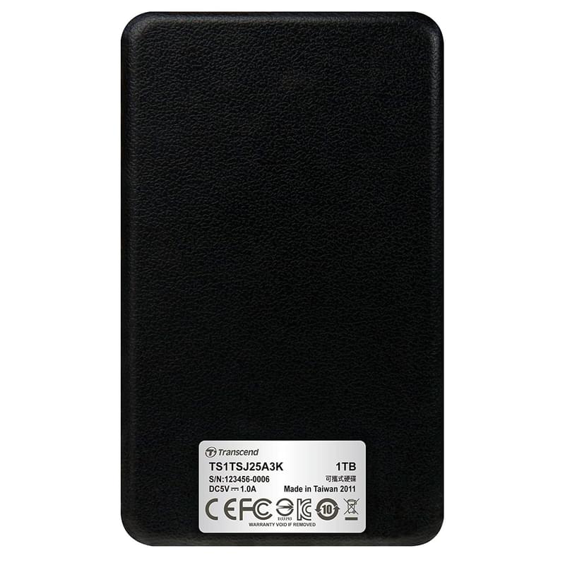 Внешний HDD 2.5" 1TB Transcend StoreJet 25A3K, USB 3.0 (TS1TSJ25A3K) - фото #5, Technodom.kz