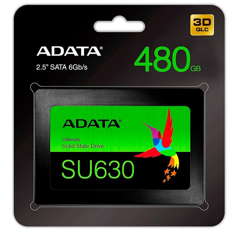 Внутренний SSD 2.5" 7мм 480GB Adata Ultimate SU630 SATA-III 3D QLC (ASU630SS-480GQ-R) - фото #5, Technodom.kz