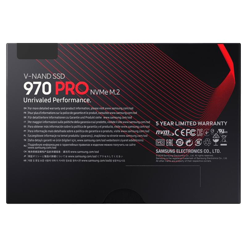 Внутренний SSD M.2 2280 512GB Samsung 970 PRO PCIe 3.0 x4 NVMe 3D MLC (MZ-V7P512BW) - фото #6, Technodom.kz