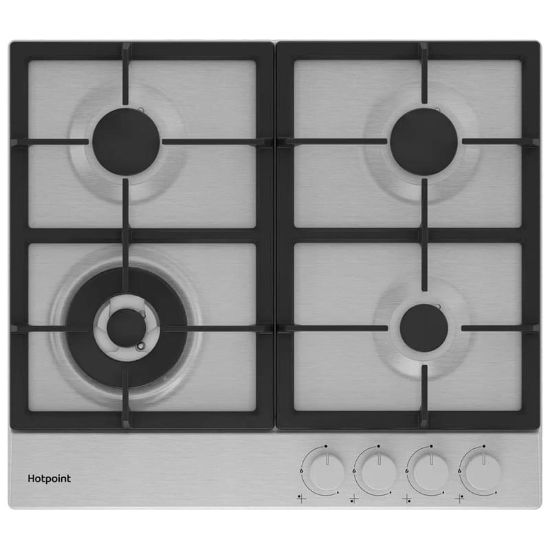 Газовая варочная панель Hotpoint HGMT 641 W IX - фото #0, Technodom.kz