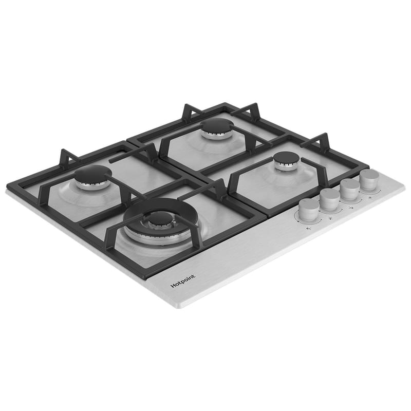 Газовая варочная панель Hotpoint HGMT 641 W IX - фото #1, Technodom.kz