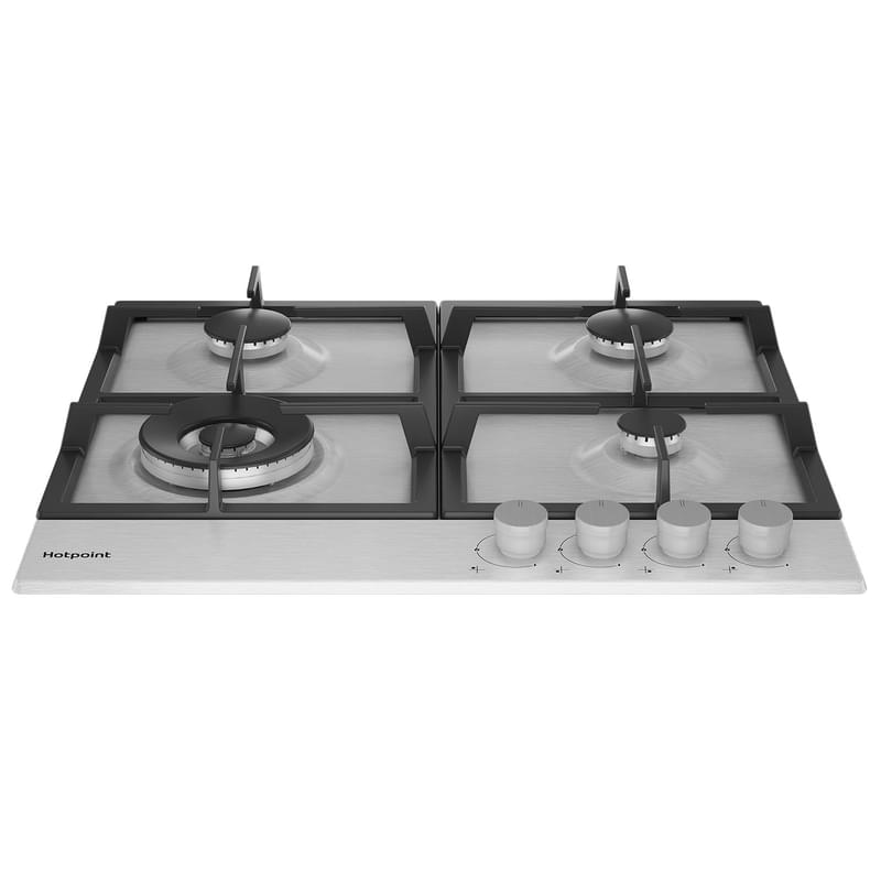 Газовая варочная панель Hotpoint HGMT 641 W IX - фото #2, Technodom.kz