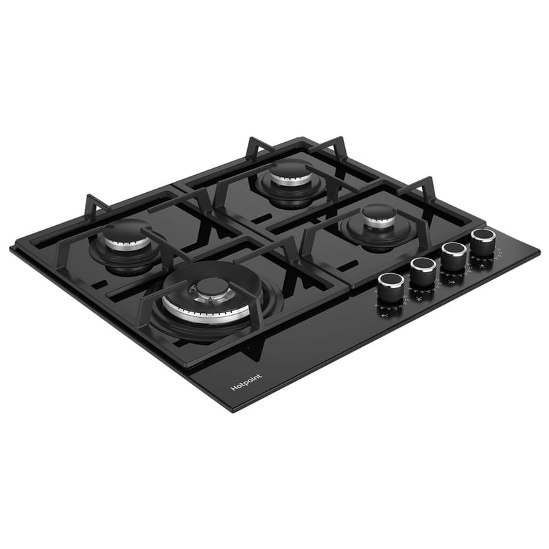 Газовая варочная панель Hotpoint HGS 62F/BK - фото #1, Technodom.kz