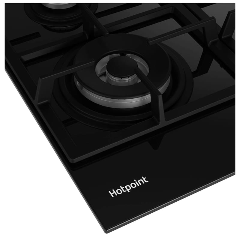 Газовая варочная панель Hotpoint HGS 62F/BK - фото #3, Technodom.kz