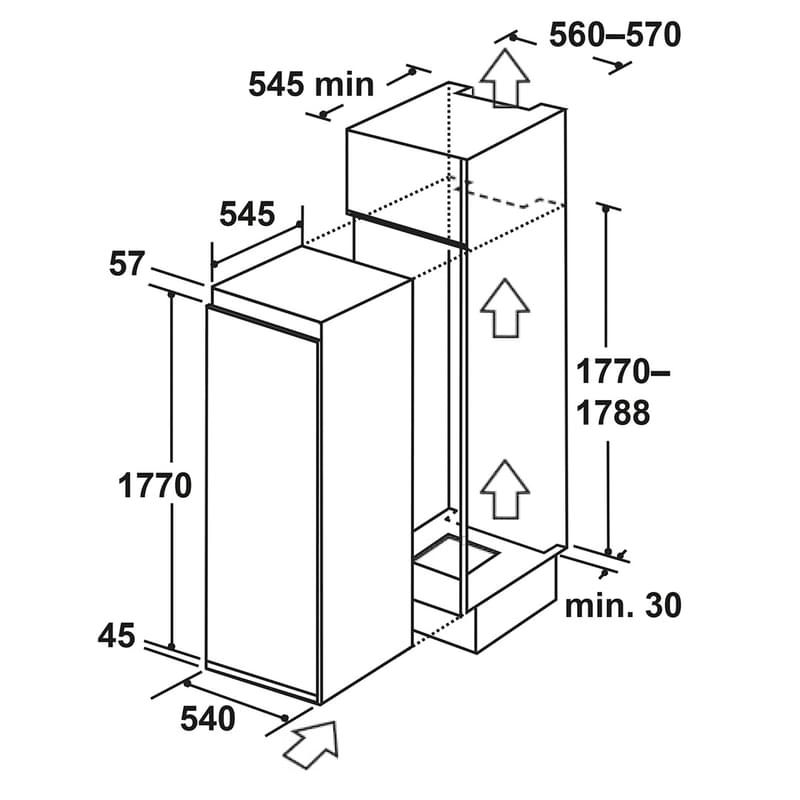 Встраиваемая морозильная камера LEX LBI177.4ID - фото #4, Technodom.kz