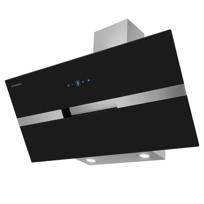MAUNFELD MERSEY 90 Inox Glass BLACK ауа сорғышы - фото #1, Technodom.kz