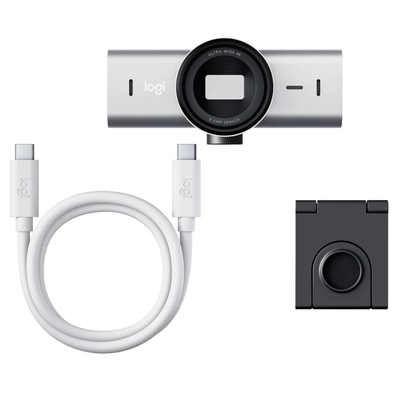 Web Камера Logitech MX Brio 4K, UHD, Pale Grey (960-001554) - фото #4, Technodom.kz