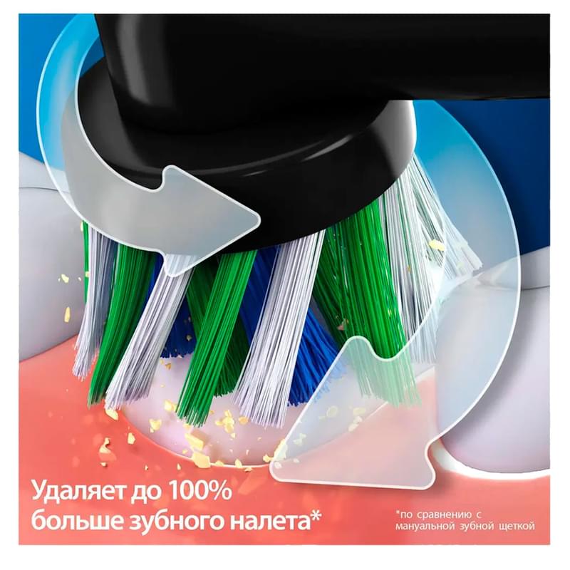 Набор электрических зубных щеток Oral-B Vitality Pro, 2 щётки, 2 насадки, Черная и Лиловая - фото #3, Technodom.kz