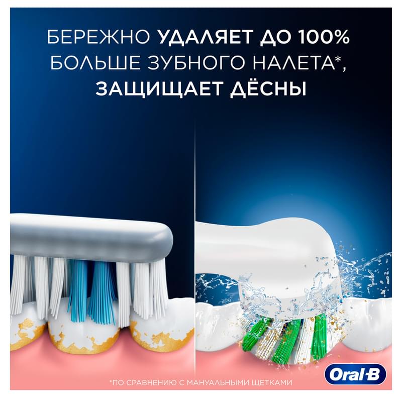 Детская электрическая зубная щетка Oral-B Vitality Pro Kids "Холодное Сердце 2" с мобильным приложением, круглая насадка, 3+ лет - фото #2, Technodom.kz