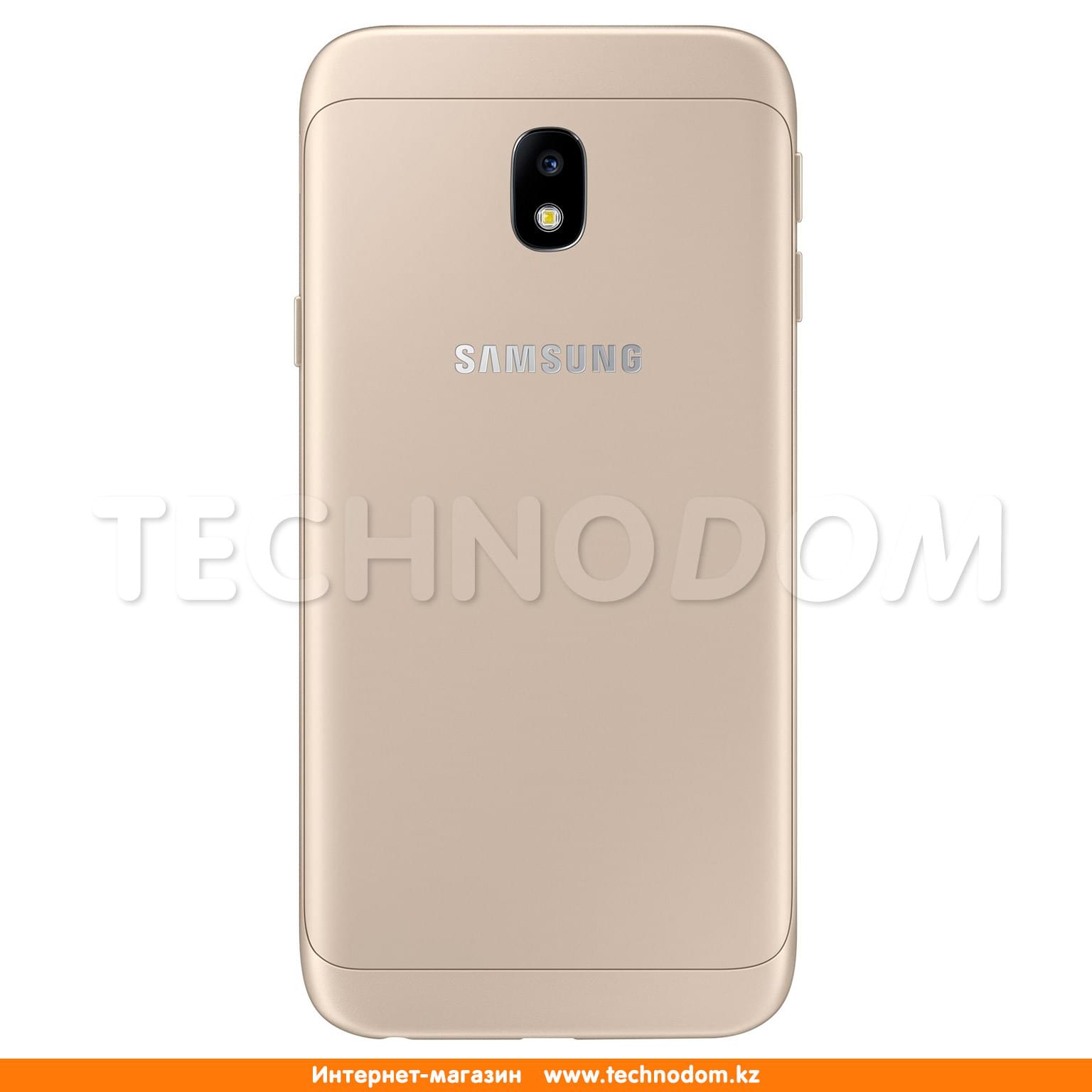 Смартфон Samsung Galaxy J3 2017 16GB Gold - купить по лучшей цене в Алматы  | интернет-магазин Технодом