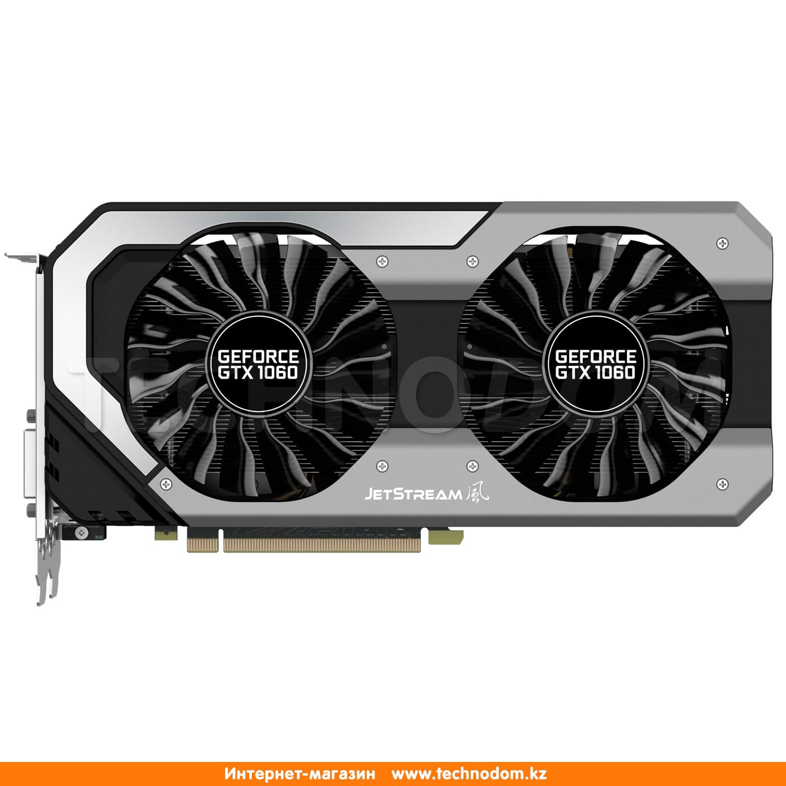 Видеокарта Palit Nvidia GeForce GTX 1060 6Gb JetStream (DVI+HDMI+3*DP) -  купить по лучшей цене в Алматы | интернет-магазин Технодом