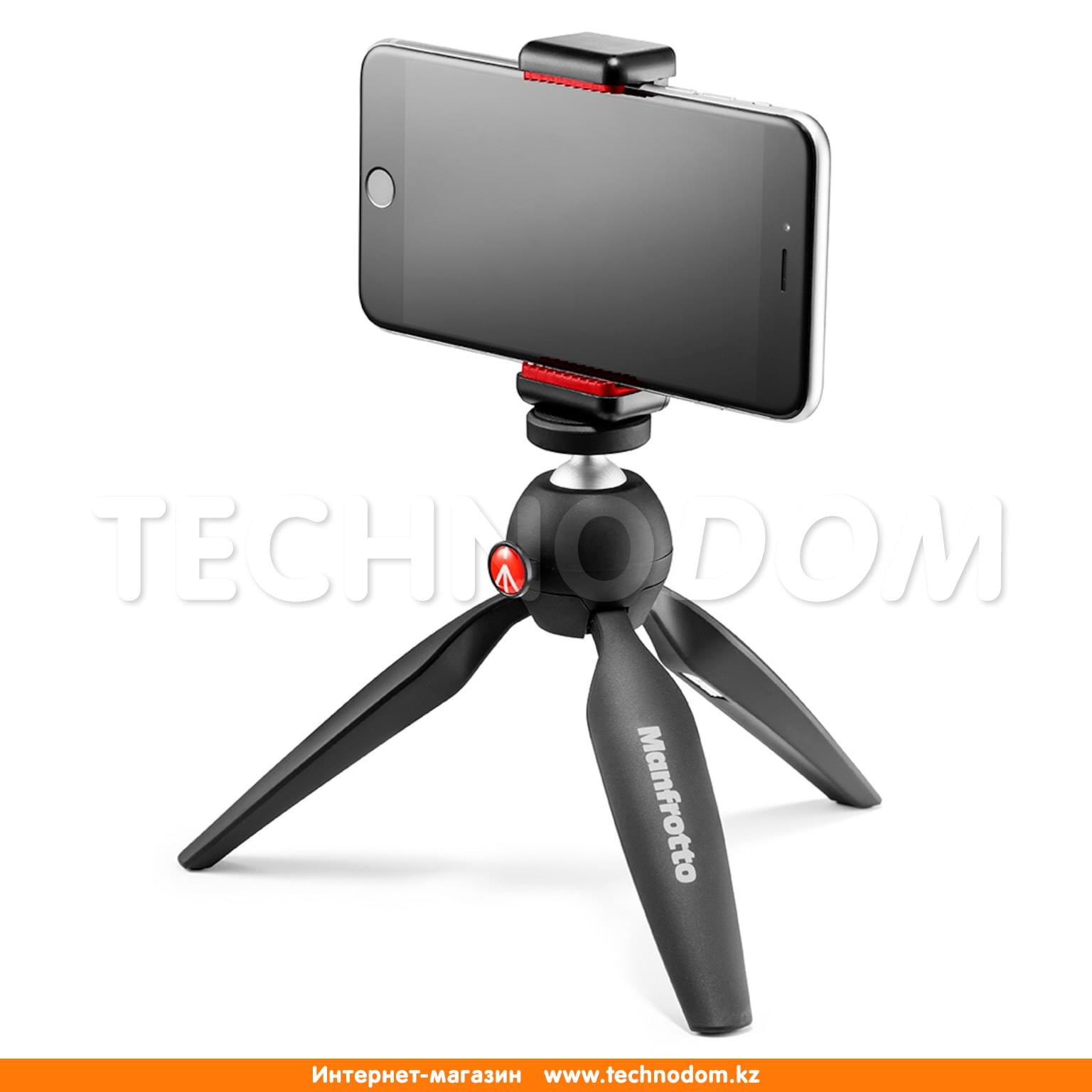 Штатив MANFROTTO Mini Tripod с зажимом для телефона, черный  (MKPIXICLAMP-BK) - купить по лучшей цене в Алматы | интернет-магазин  Технодом