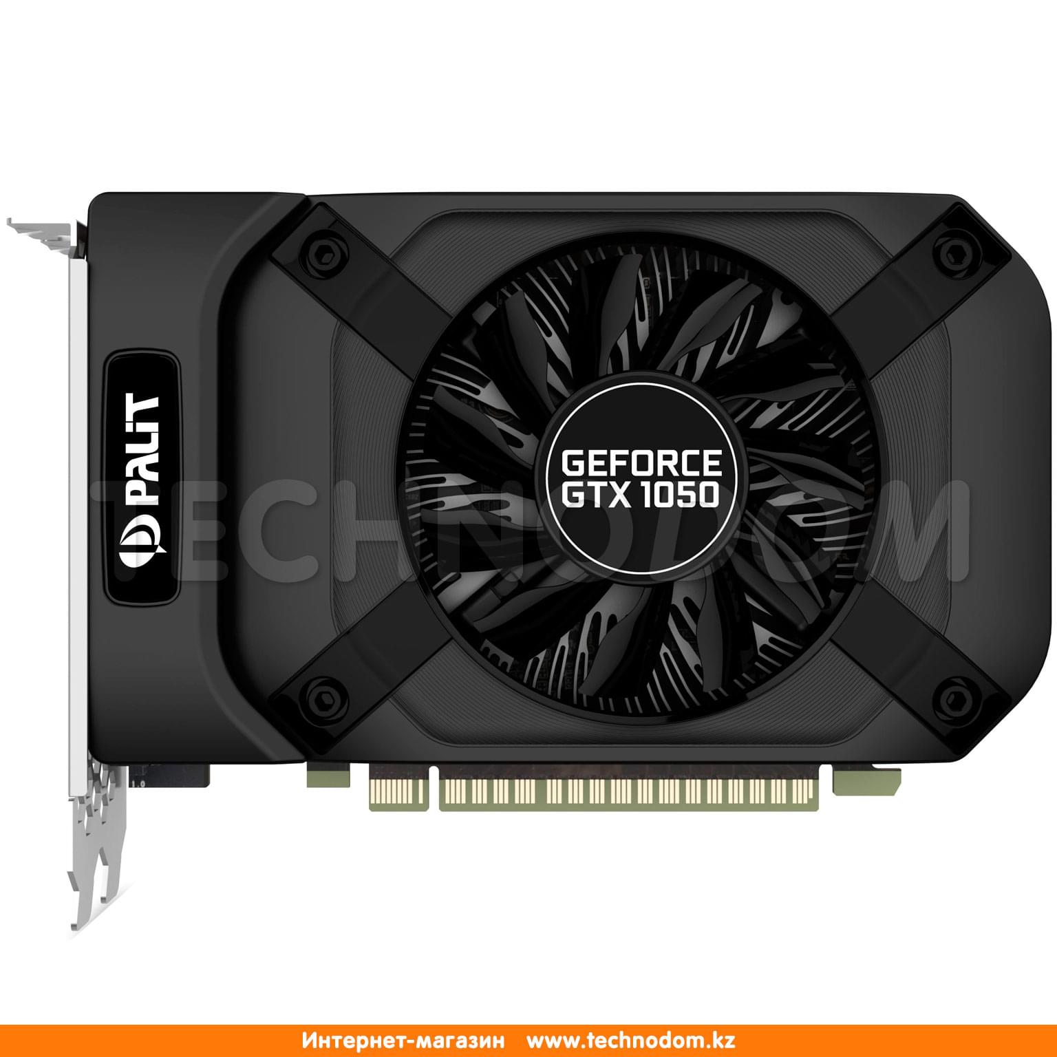 Видеокарта Palit Nvidia GeForce GTX 1050 2Gb StormX (DVI+HDMI+DP) - купить  по лучшей цене в Алматы | интернет-магазин Технодом