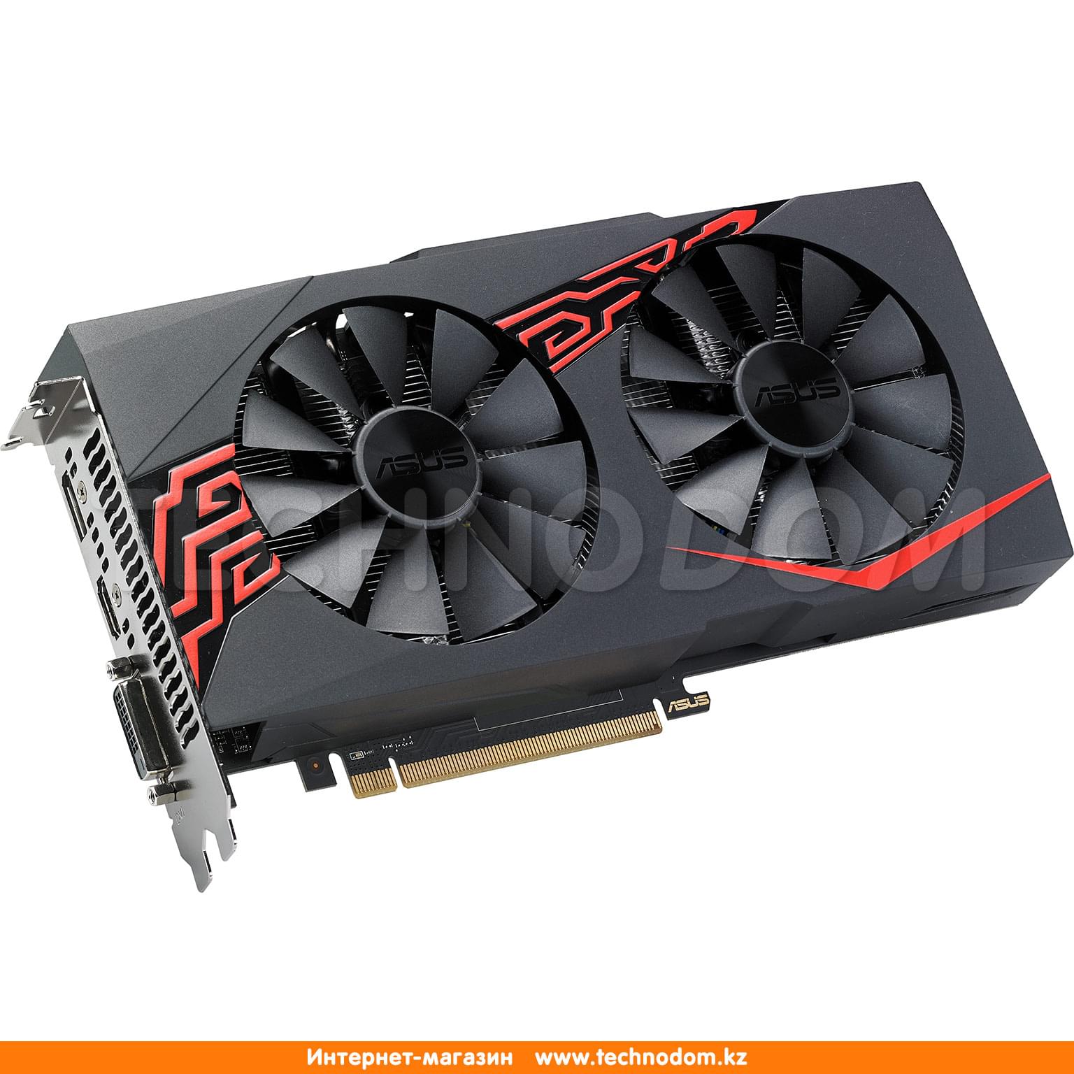 Видеокарта Asus Radeon RX 570 4Gb 256bit/G5 (HDMI+DP+DVI-DP) (EX-RX570-O4G)  - купить по лучшей цене в Алматы | интернет-магазин Технодом