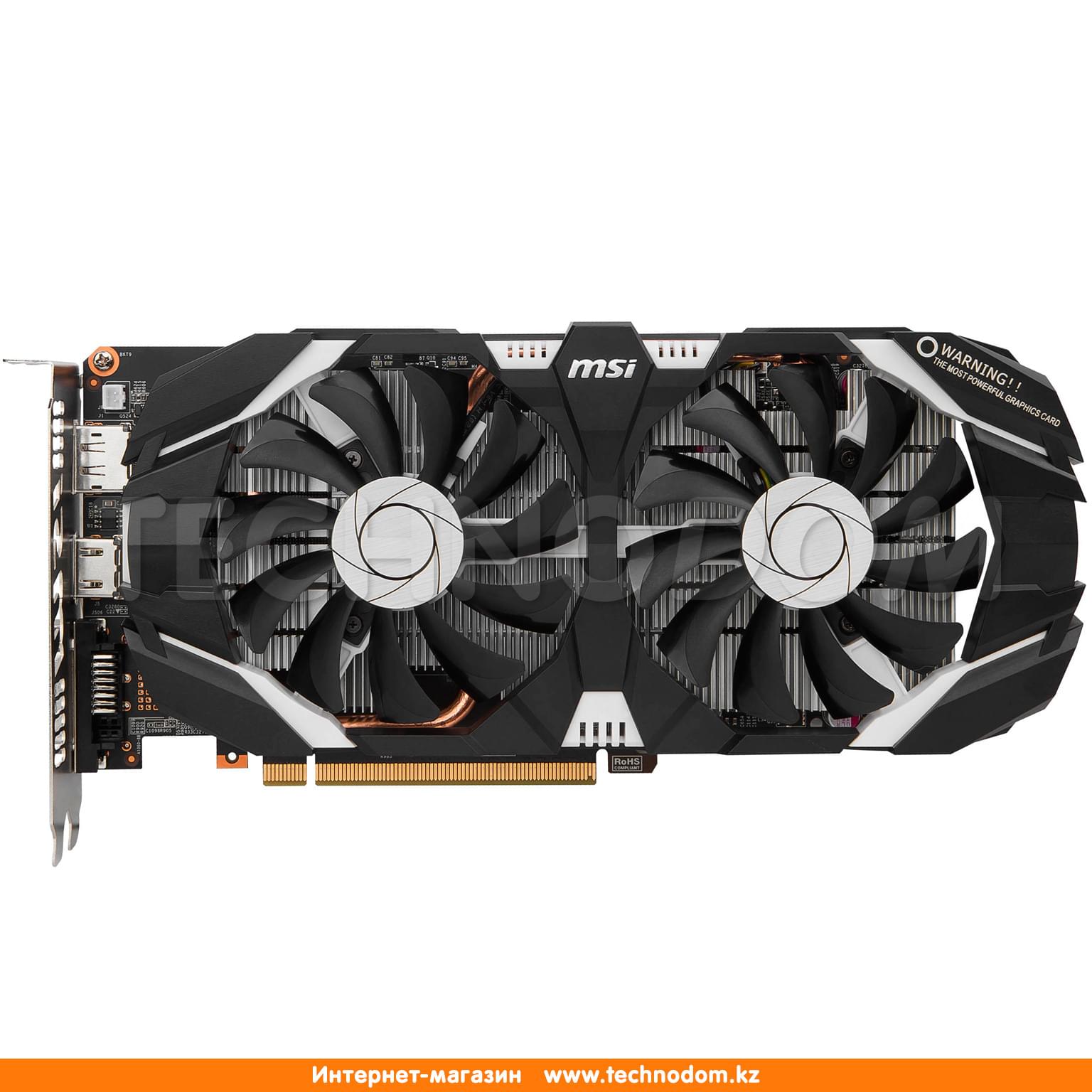 Видеокарта MSI GeForce GTX 1060 6GT OCV1 6GB 192bit/G5 (HDMI+DP+DVI-D) -  купить по лучшей цене в Алматы | интернет-магазин Технодом