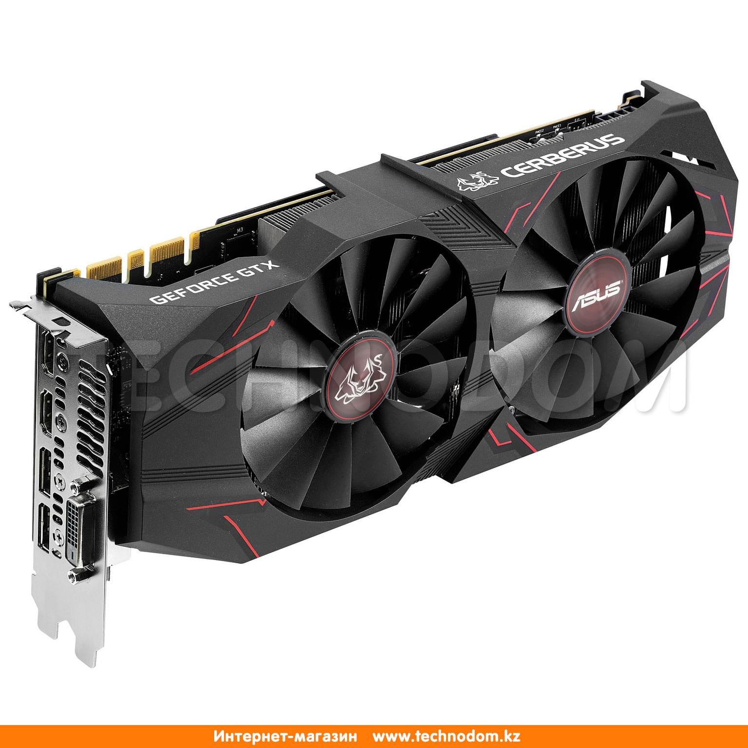 Видеокарта Asus CERBERUS GTX 1070TI 8GB 256bit/G5 (2HDMI+2DP+DVI-D)  (CERBERUS-GTX1070TI-A8G) - купить по лучшей цене в Алматы |  интернет-магазин Технодом